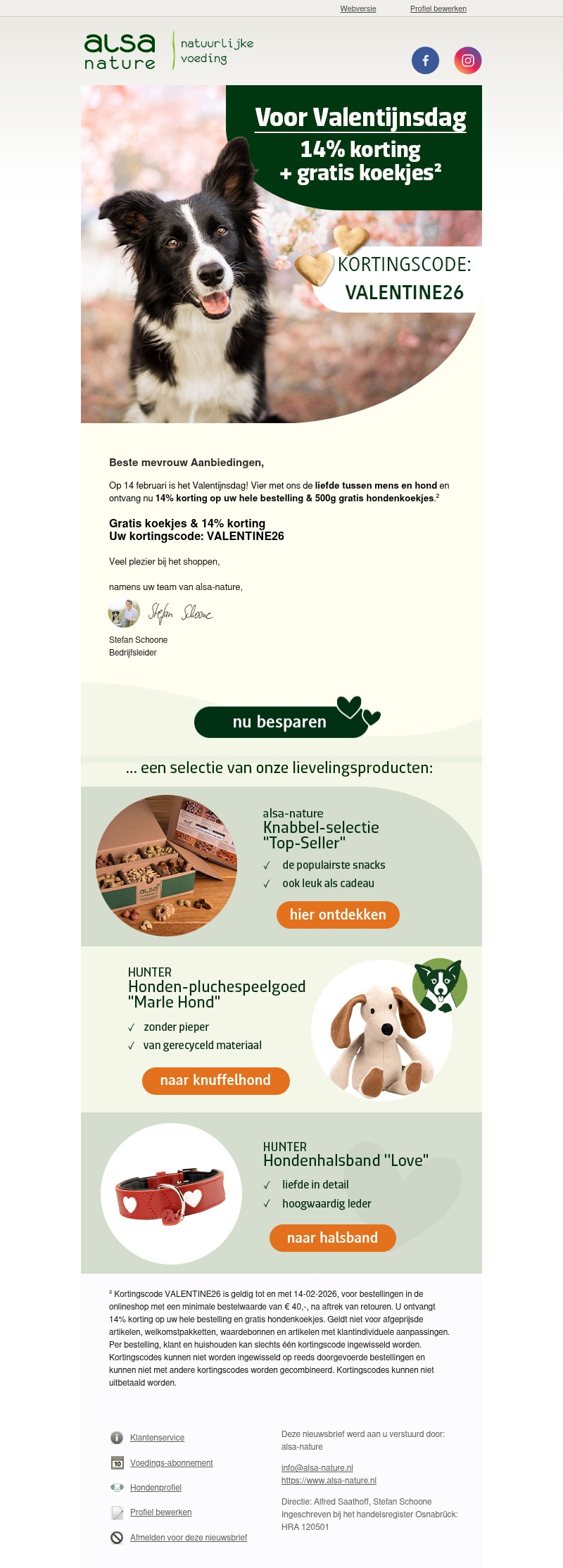 💗 Valentijnsactie 14% korting & gratis koekjes bij alsa-nature 💗 Valentijnsactie 14% korting & gratis koekjes bij alsa-nature