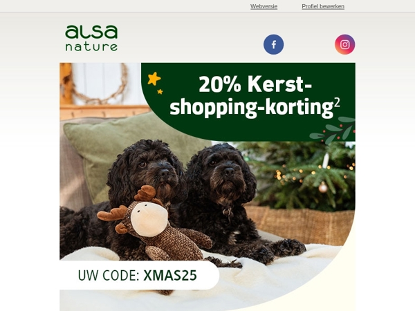 Nu 20% kerst-korting! 🎄