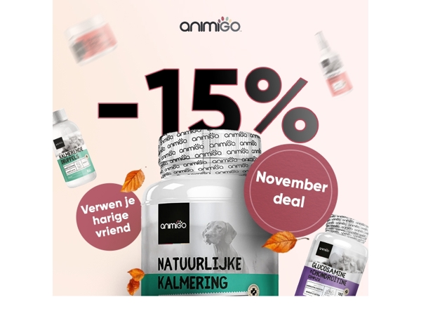 🐾 Herfstkorting voor jouw trouwe vriend