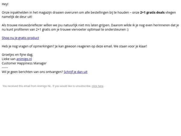 Verwen je viervoeter met gratis producten