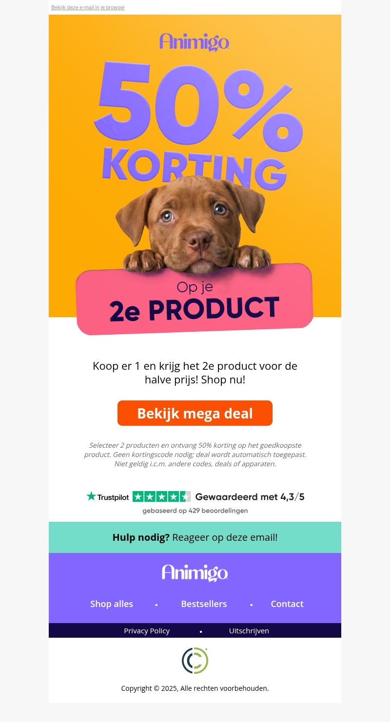 Extra korting voor je viervoeter ๐ Extra korting voor je viervoeter ๐