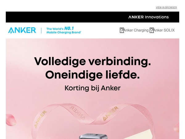 💝 Geef liefde en bespaar nu met onze Anker Valentijnsdagaanbiedingen