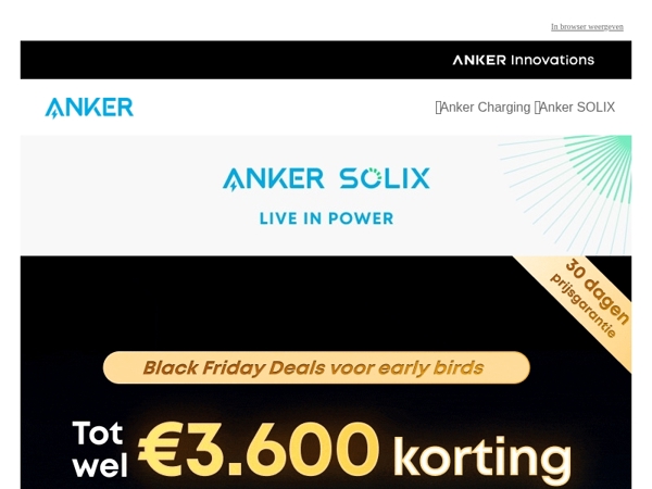 🛒 Nu €3.600 korting | Black Friday is begonnen!