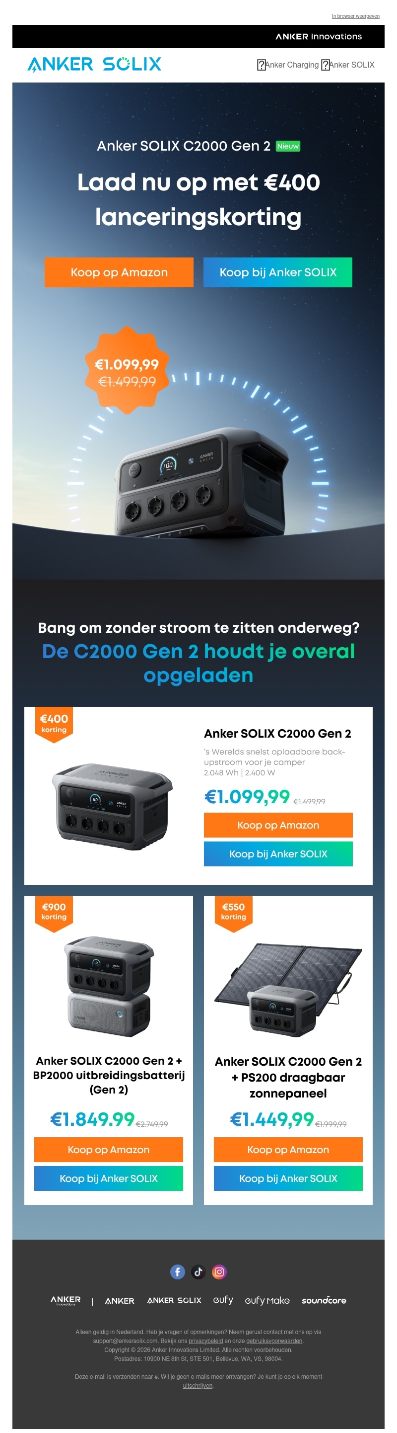 ⚡ C2000 Gen 2 lanceringsdeal: 27% korting ⚡ C2000 Gen 2 lanceringsdeal: 27% korting