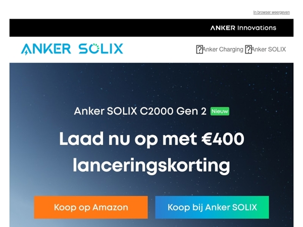 ⚡ C2000 Gen 2 lanceringsdeal: 27% korting
