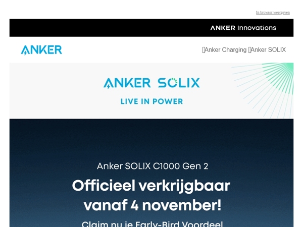 ⏰ C1000 Gen 2 verkrijgbaar vanaf 4 november