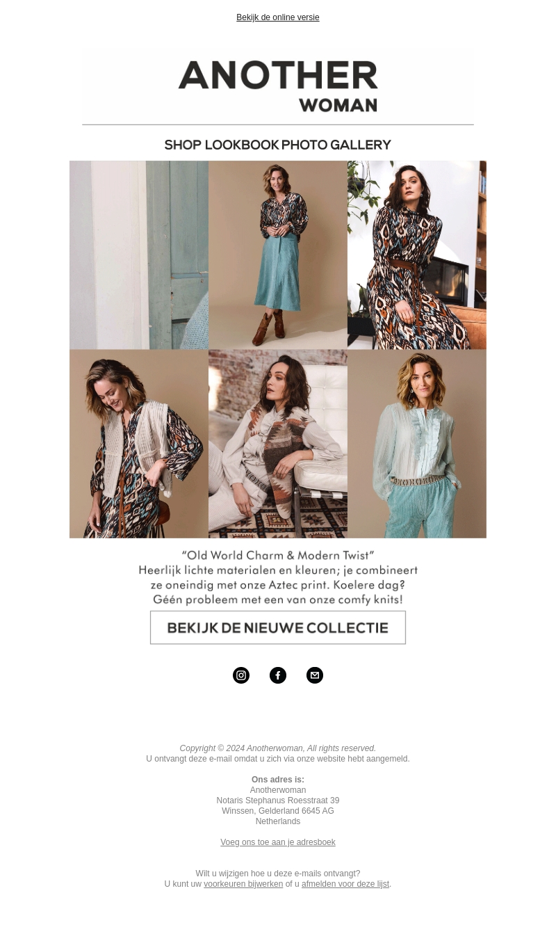 Bekijk nu onze nieuwe najaarscollectie in de webshop! Bekijk nu onze nieuwe najaarscollectie in de webshop!