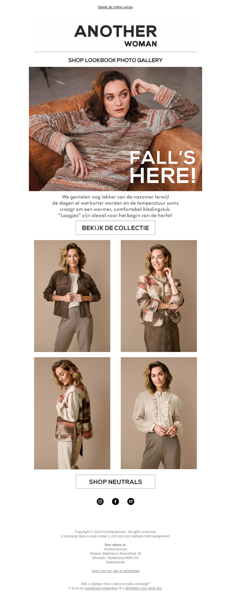 Fall's here! ๐ Bekijk nu onze nieuwe collectie! Fall's here! ๐ Bekijk nu onze nieuwe collectie!