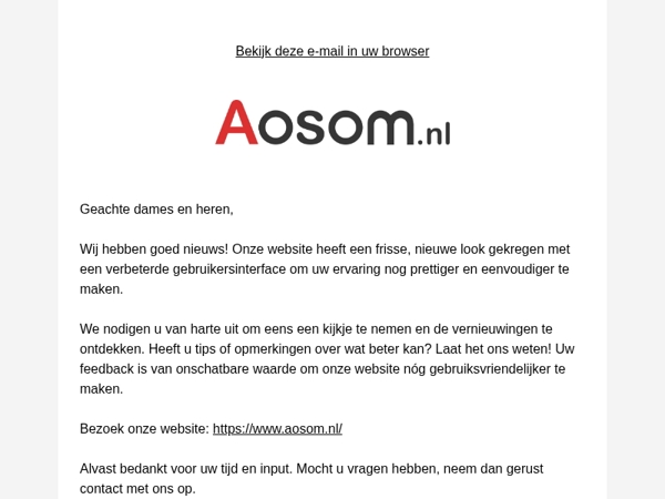 Nieuw design, betere ervaring!