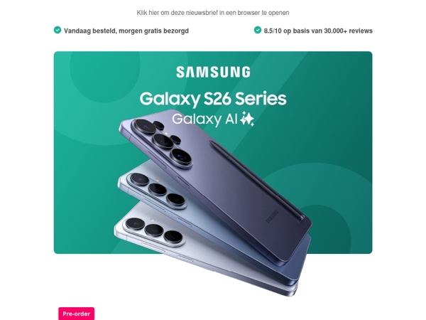 Samsung Galaxy S26, de nieuwe standaard is hier 🔥