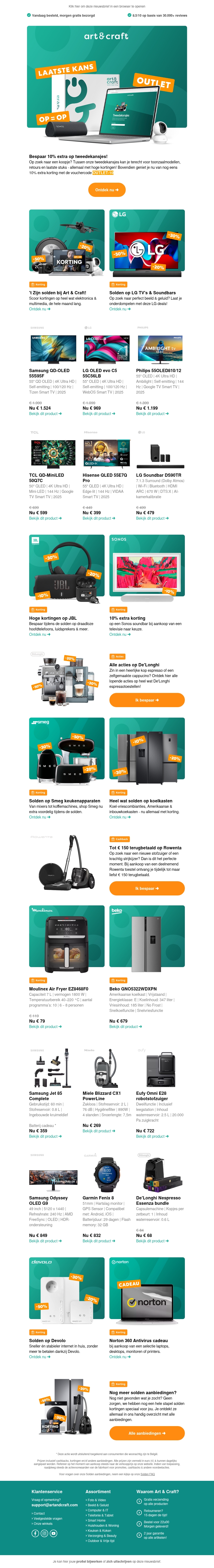 Bespaar deze week op merken zoals Smeg, LG OLED, Sonos & meer ๐ฅ Bespaar deze week op merken zoals Smeg, LG OLED, Sonos & meer ๐ฅ
