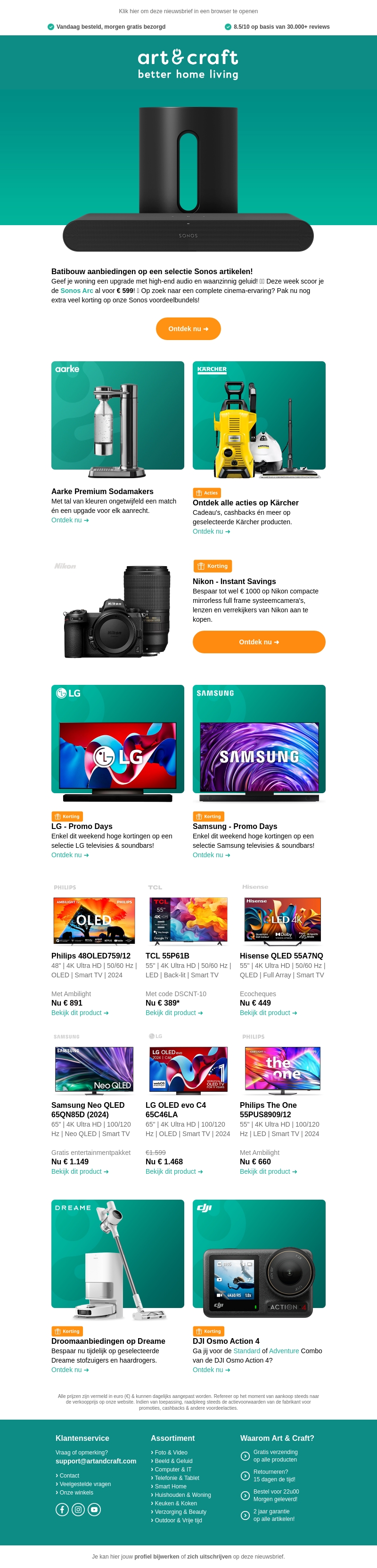 Énkel dit weekend: hoge kortingen op televisies en Sonos 🔥 Énkel dit weekend: hoge kortingen op televisies en Sonos 🔥