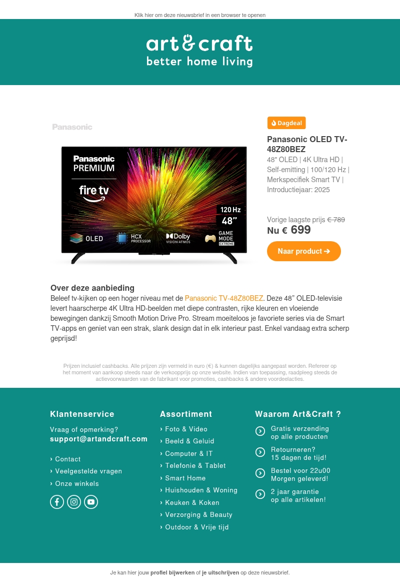 DAGDEAL: 48" Panasonic OLED TV ๐ฅ DAGDEAL: 48" Panasonic OLED TV ๐ฅ