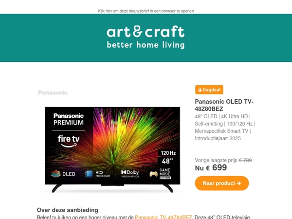 DAGDEAL: 48" Panasonic OLED TV 🔥