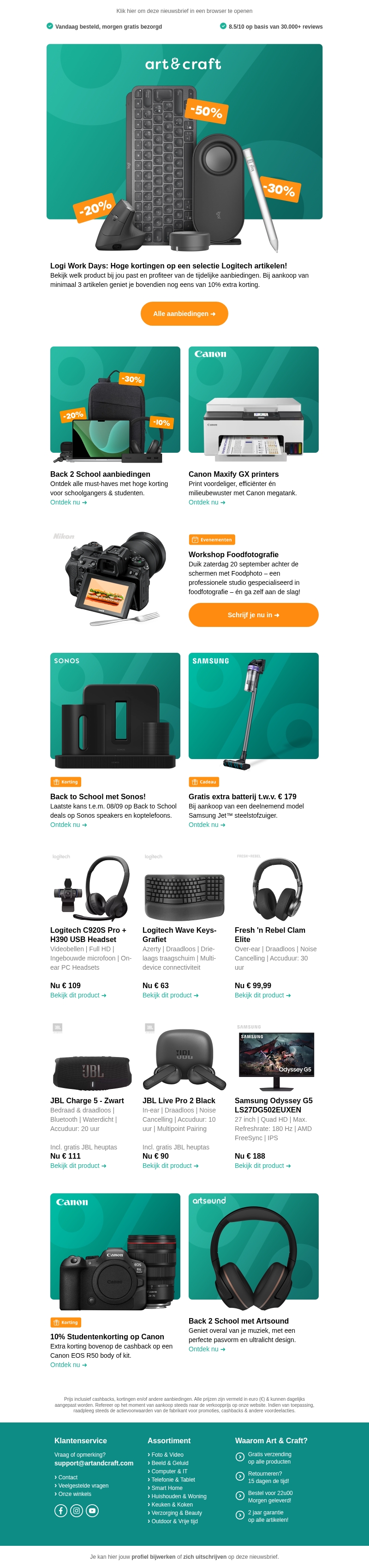 Kortingen op koptelefoons, camera's, accessoires, printers & meer! 🔥 Kortingen op koptelefoons, camera's, accessoires, printers & meer! 🔥
