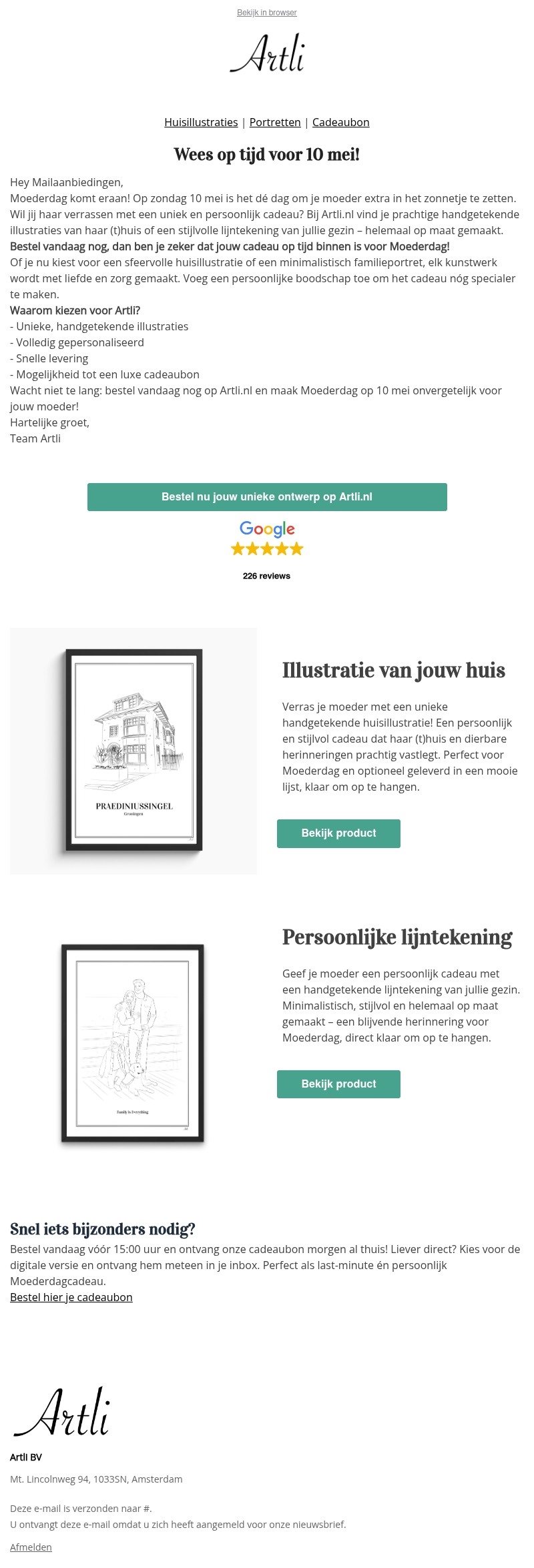 10% korting op jouw Moederdagcadeau 10% korting op jouw Moederdagcadeau