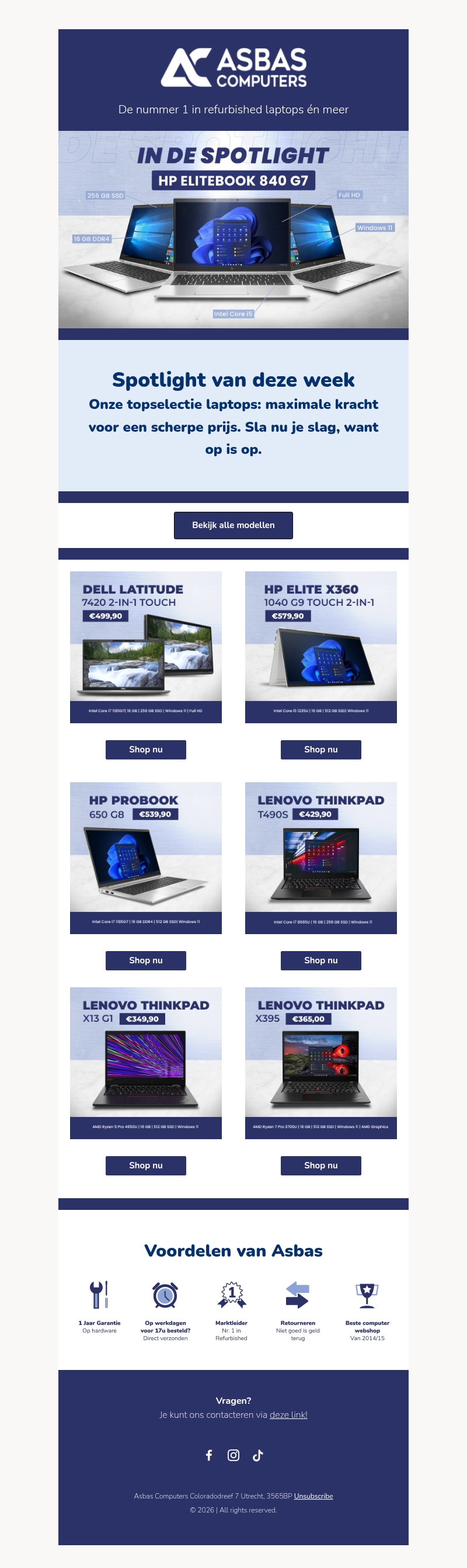 Onze spotlight van deze week Onze spotlight van deze week