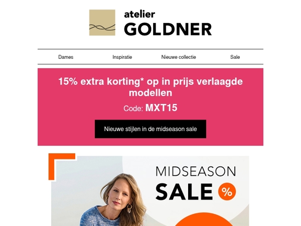 15% extra korting in de Mid Season Sale
