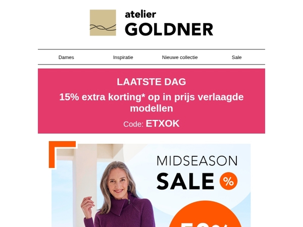 Laatste kans: 15% extra korting