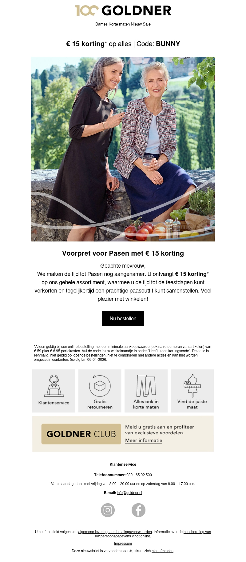 Nieuw: shopplezier met € 15 korting Nieuw: shopplezier met € 15 korting