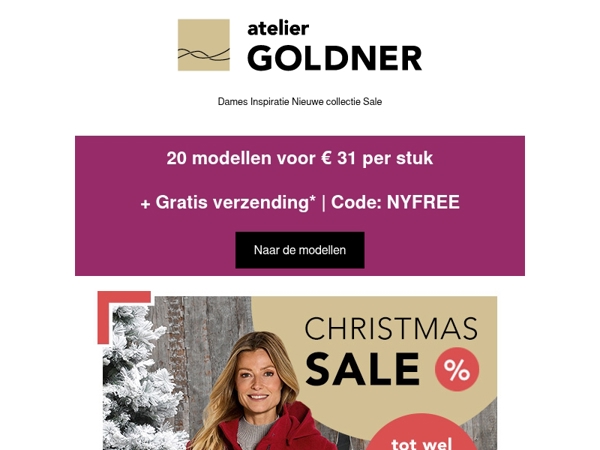 Tot wel 60% korting in de Christmas Sale