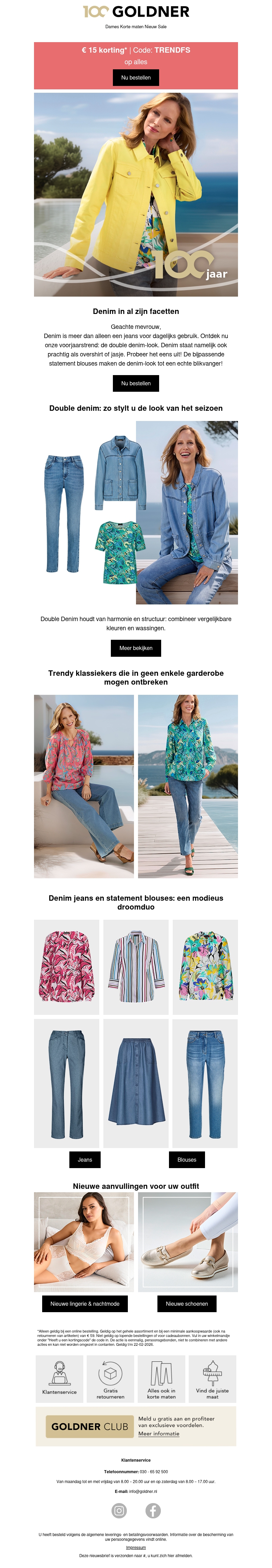 Denimtrends & statement blouses Denimtrends & statement blouses