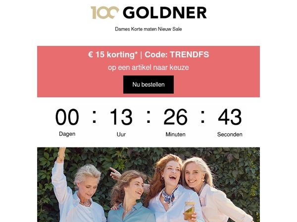 🔔 Laatste dag: uw € 15 korting