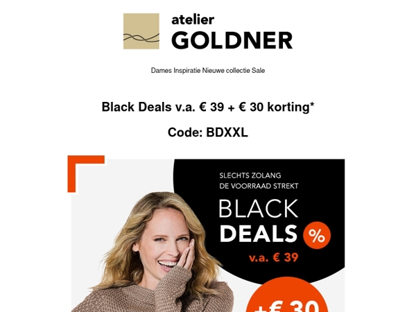 📢Black Deals v.a. € 39 + € 30 korting