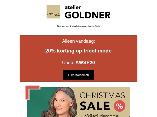20% korting op tricot mode – alleen vandaag