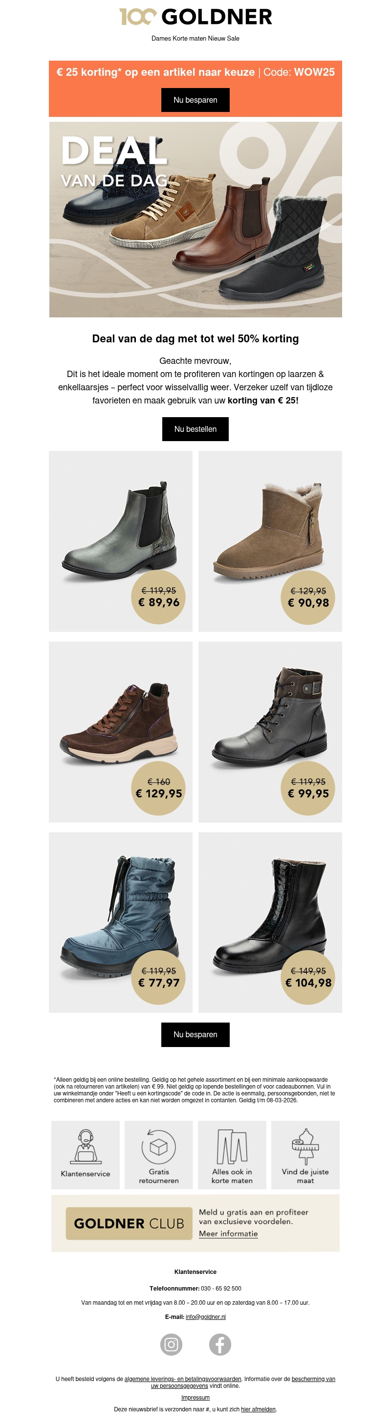 Laarzen & enkellaarsjes met tot wel 50% korting Laarzen & enkellaarsjes met tot wel 50% korting