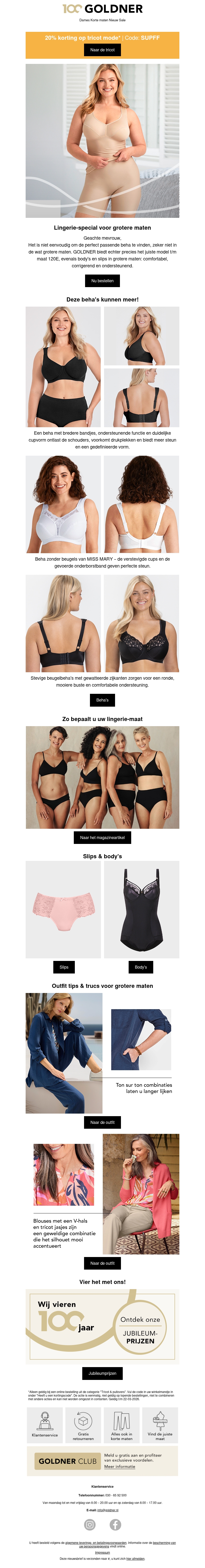 Favoriete lingerie voor elke maat Favoriete lingerie voor elke maat