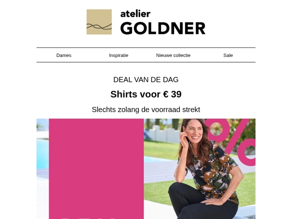 Deal van de dag: alle shirts voor € 39