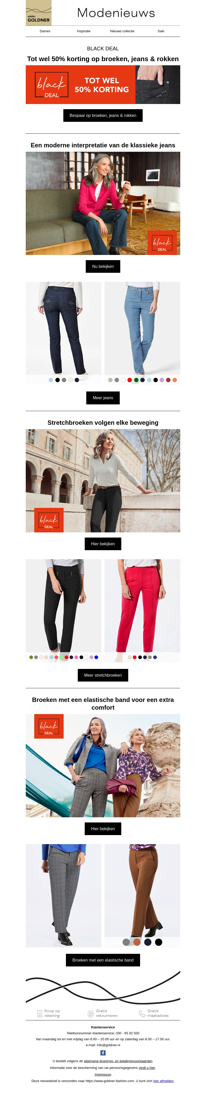 Jeans, stretchbroeken en meer | Tot wel 50% korting Jeans, stretchbroeken en meer | Tot wel 50% korting