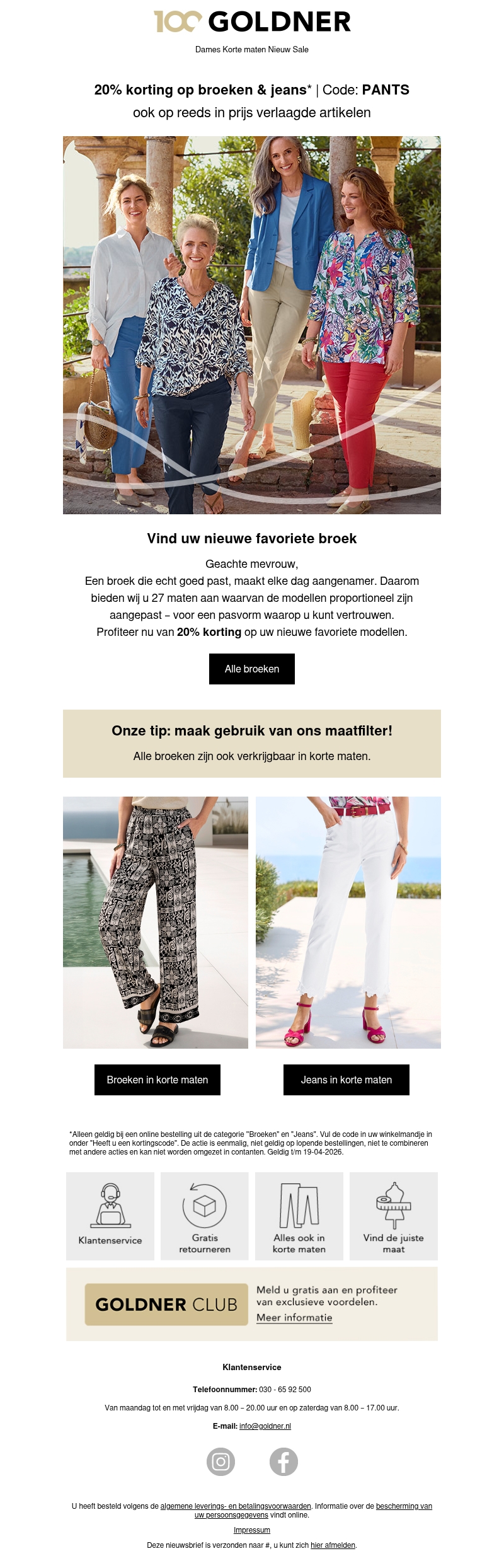 20% korting op alle broeken & jeans – meer dan 500 favoriete broeken 20% korting op alle broeken & jeans – meer dan 500 favoriete broeken
