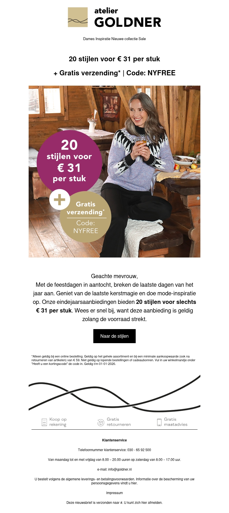 20 stijlen voor € 31 per stuk 20 stijlen voor € 31 per stuk