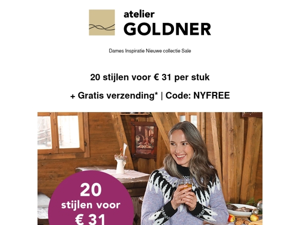 20 stijlen voor € 31 per stuk