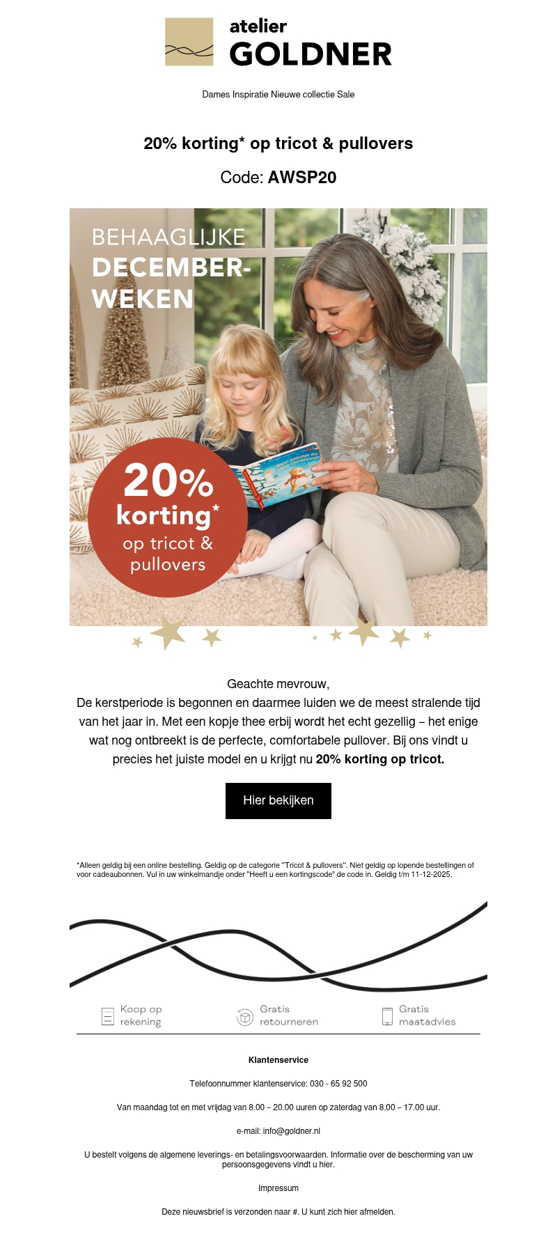 20% korting op tricot mode 20% korting op tricot mode