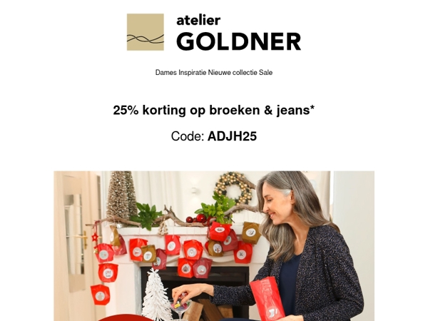 👖 25% korting op broeken & jeans