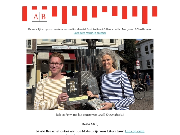 De winnaar van de Nobelprijs & het staartje van de Kinderboekenweek