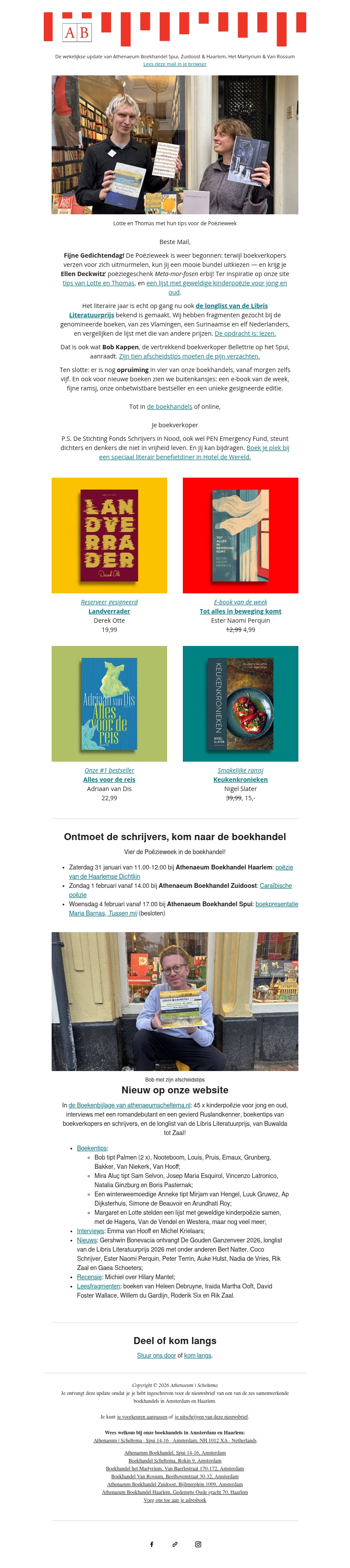 Fijne Gedichtendag! (+ Librislonglist + afscheidstips Bob) Fijne Gedichtendag! (+ Librislonglist + afscheidstips Bob)