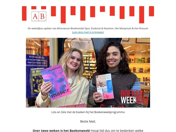 De Boekenweekagenda & Athenaeum verfotostript