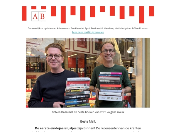 Eindejaarslijstjestijd