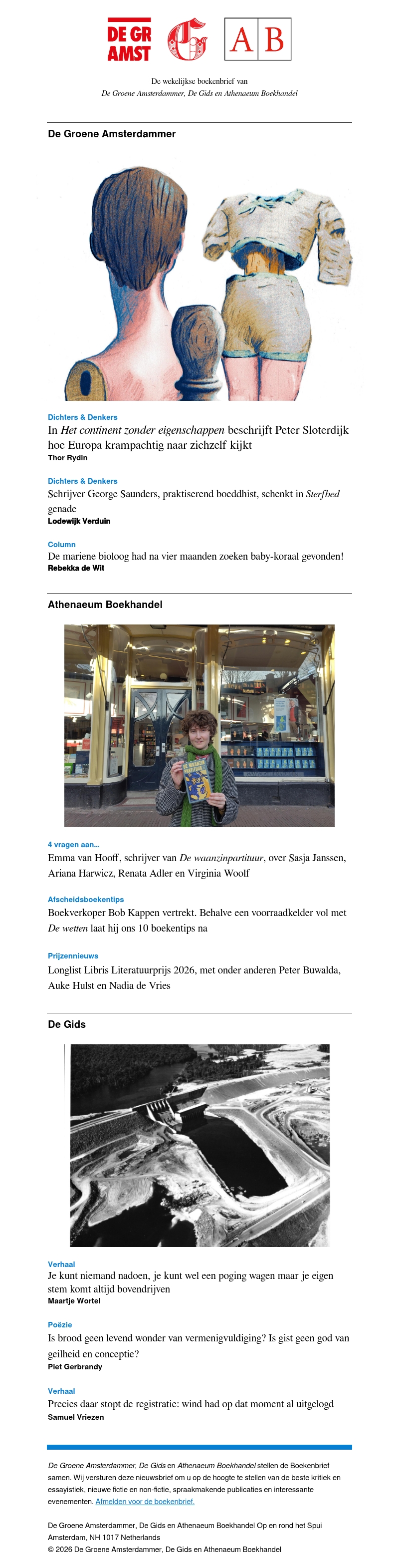 Boekenbrief: Peter Sloterdijk over Europa, schrijver en boeddhist George Sanders schenkt genade, de Longlist Libris Literatuurprijs, en meer Boekenbrief: Peter Sloterdijk over Europa, schrijver en boeddhist George Sanders schenkt genade, de Longlist Libris Literatuurprijs, en meer