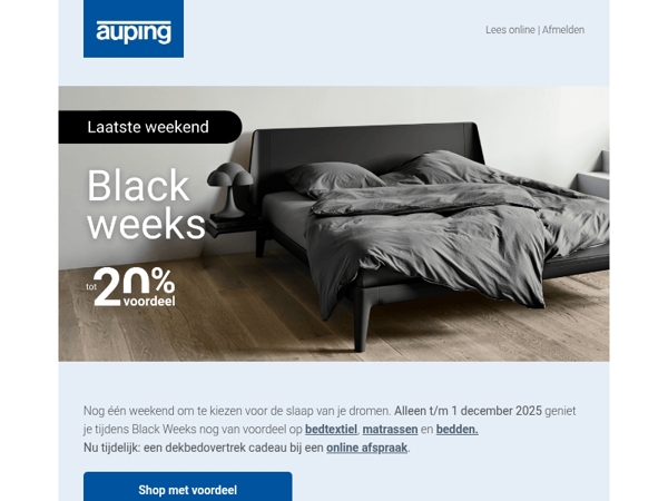 Nog maar één weekend Black Weeks 💙