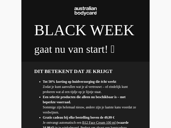 Als je maar één Black Week-mail opent… deze