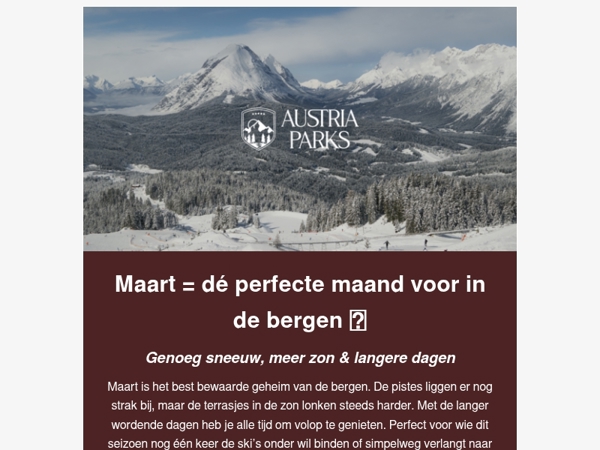 Maart = fijnste maand in de bergen 🏔️