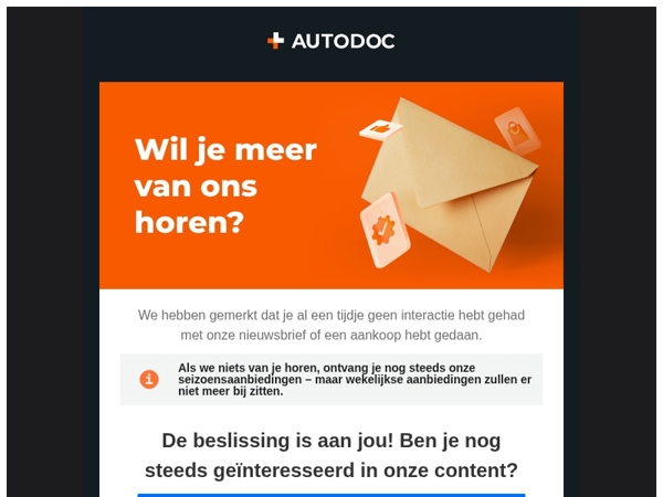  Actie vereist❗Laten we contact houden! 