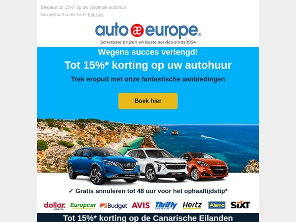 Nog t/m dinsdag! Tot 15% korting