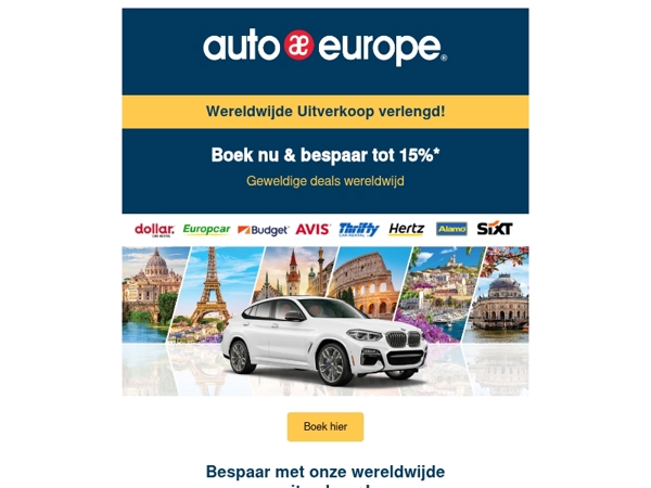 Uitverkoop verlengd – Boek nu!