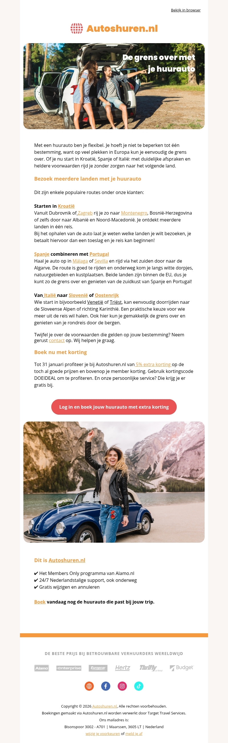Rondreizen door Europa ? Jij bepaalt de route! Rondreizen door Europa ? Jij bepaalt de route!